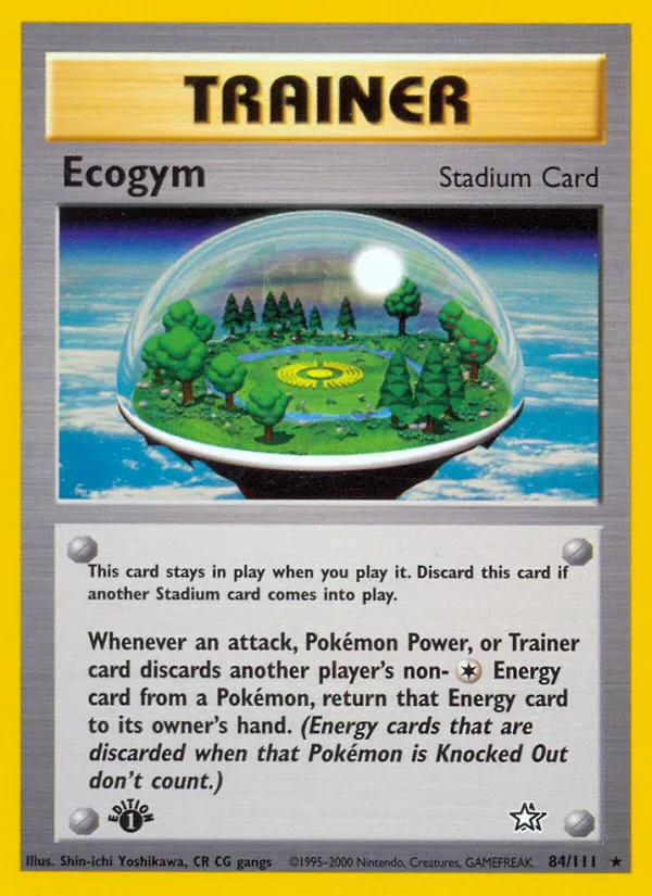 2000 Neo Genesis Ecogym Rare #084/111 Rare card image