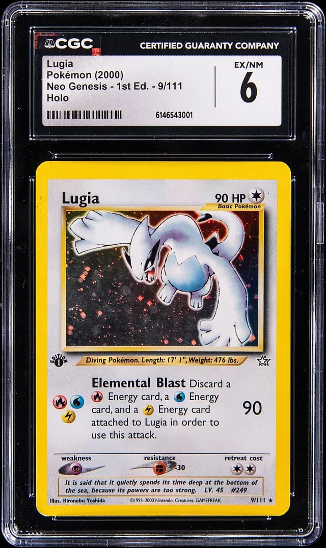 2000 Neo Genesis Edition Holo Lugia #1st card image