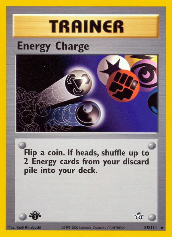 2000 Neo Genesis Energy Charge #085/111 Rare card image
