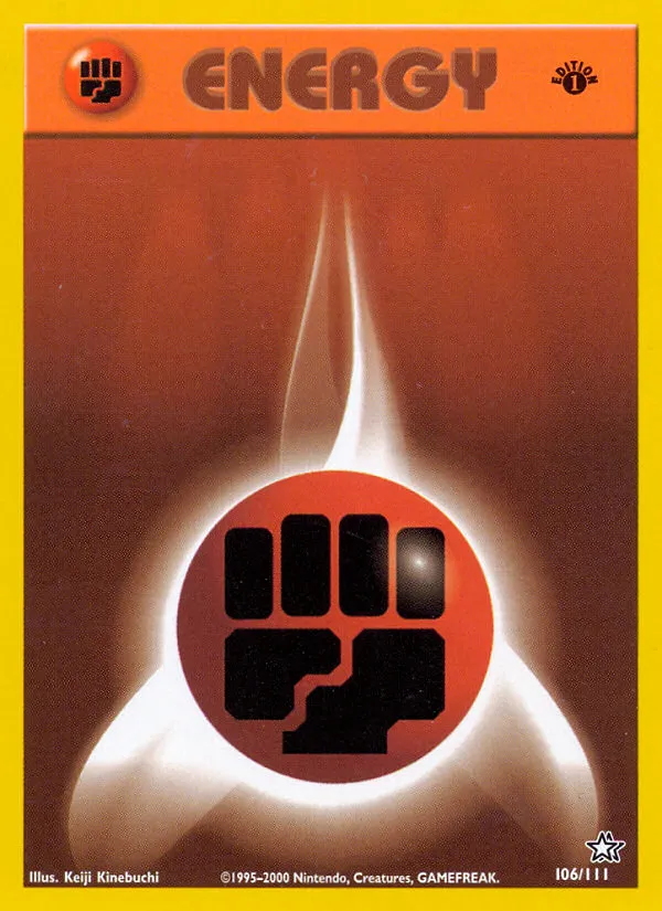 2000 Neo Genesis Fighting Energy Common #106/111 Common card image
