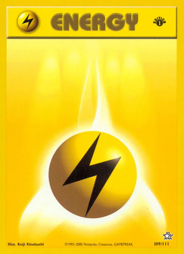 2000 Neo Genesis Lightning Energy Common #109/111 Common card image