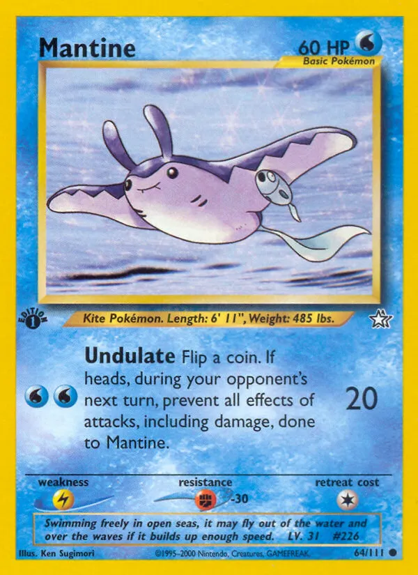 2000 Neo Genesis Mantine Common #064/111 Common card image