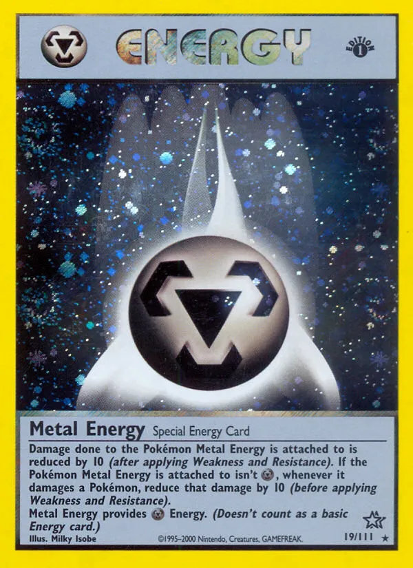 2000 Neo Genesis Metal Energy #019/111 Rare Holo card image