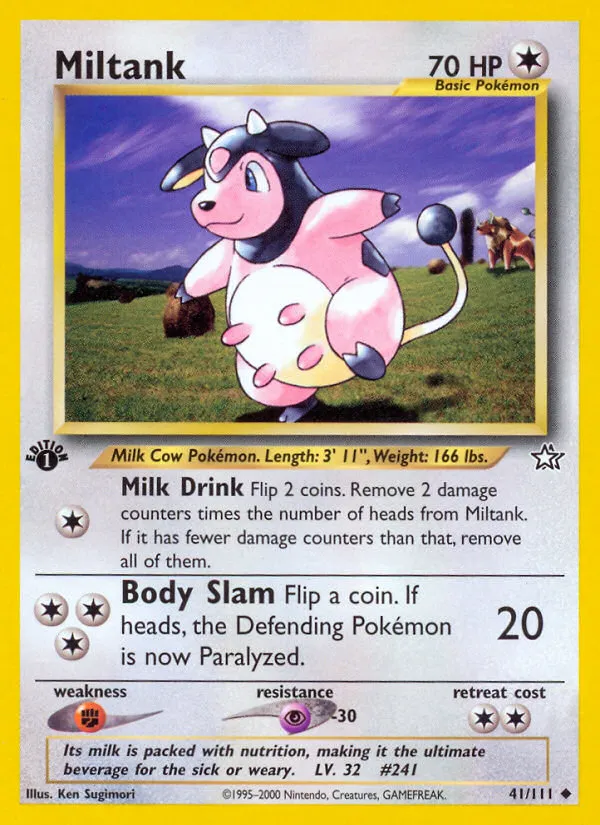 2000 Neo Genesis Miltank #041/111 Uncommon card image