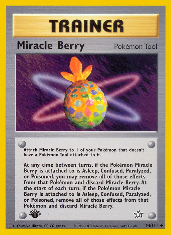 2000 Neo Genesis Miracle Berry Uncommon #094/111 Uncommon card image