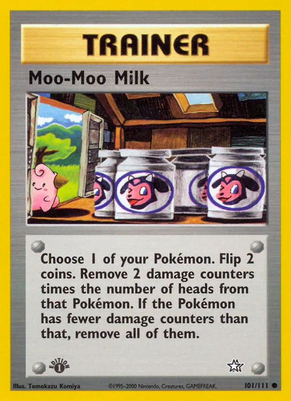 2000 Neo Genesis Moo-Moo Milk Common #101/111 Common card image