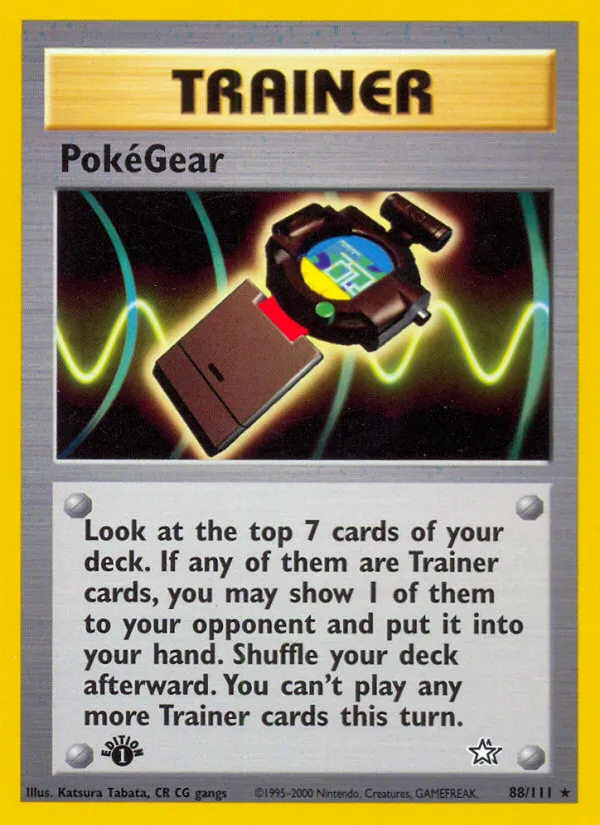 2000 Neo Genesis PokéGear #088/111 Rare card image