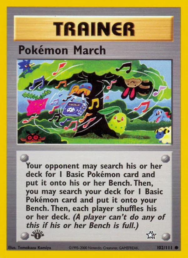 2000 Neo Genesis Pokémon March Common #102/111 Common card image