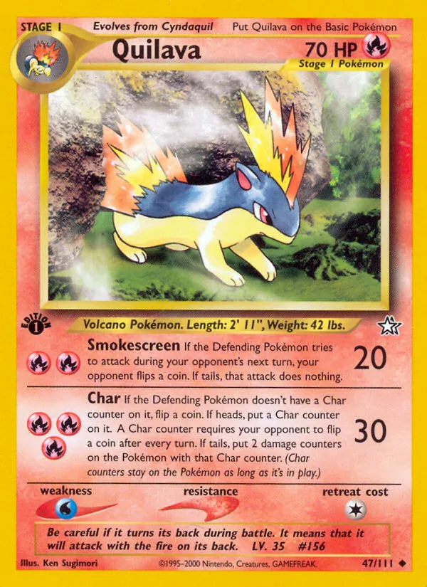 2000 Neo Genesis Quilava #046/111 Uncommon card image