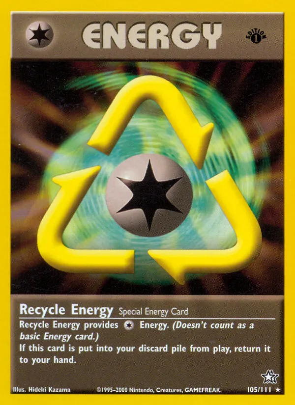 2000 Neo Genesis Recycle Energy #105/111 Rare card image