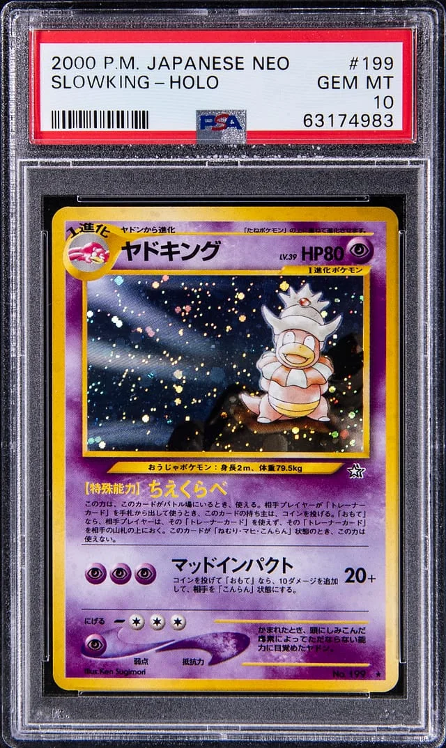 2000 Neo Genesis Slowking Holographic Rare #199 card image