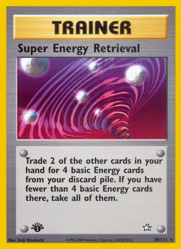 2000 Neo Genesis Super Energy Retrieval #089/111 Rare card image