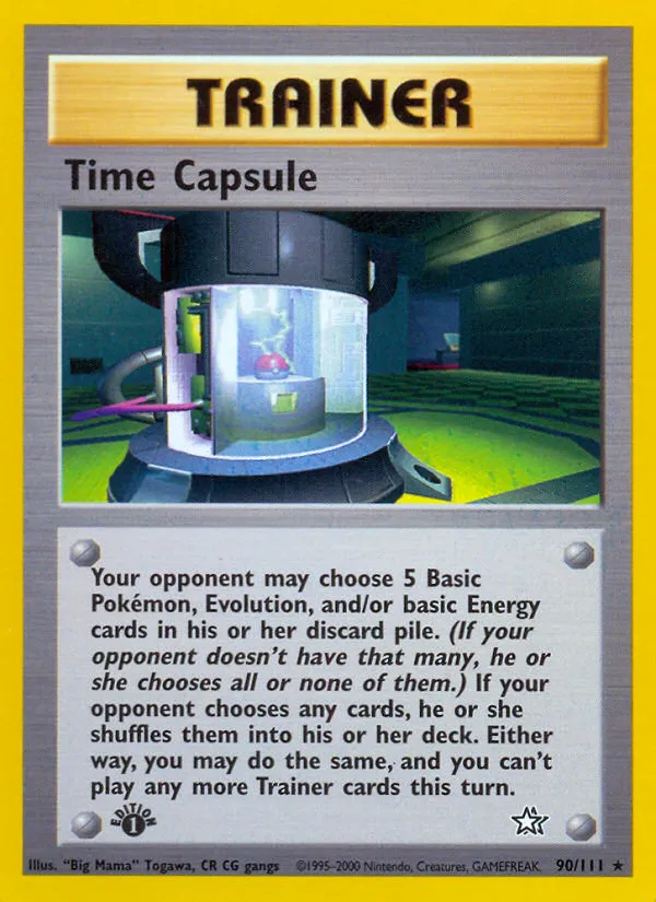 2000 Neo Genesis Time Capsule Rare #090/111 Rare card image