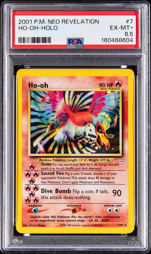 2000 Neo Revelation Ho-oh Holo #7 card image