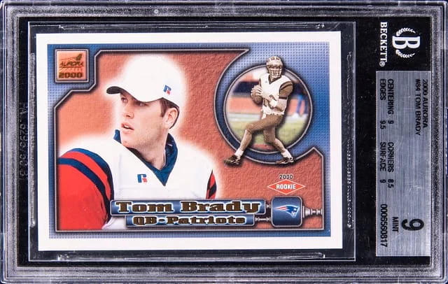 2000 Pacific Aurora Tom Brady #84 card image