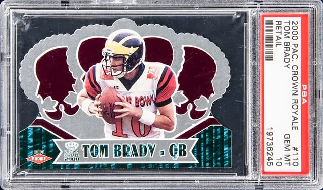 2000 Pacific Crown Royale Retail Tom Brady #110 card image
