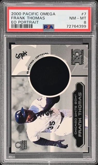 2000 Pacific Omega EO Portrait Frank Thomas #7 card image