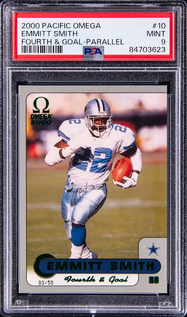 2000 Pacific Omega Fourth & Goal Parallel Emmitt Smith #10 card image