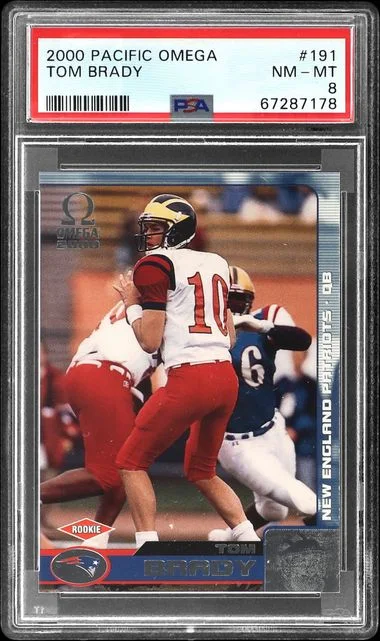 2000 Pacific Omega Tom Brady #191 card image