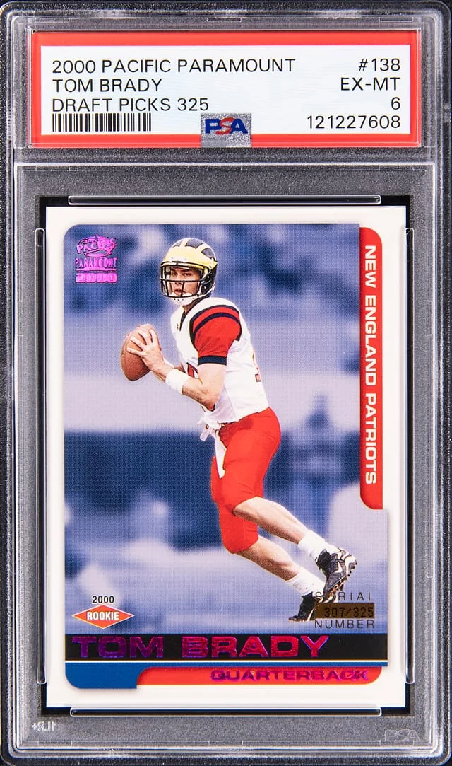 2000 Pacific Paramount Draft Picks Tom Brady #138 card image