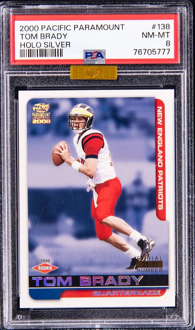 2000 Pacific Paramount Holo Silver Tom Brady #138 card image