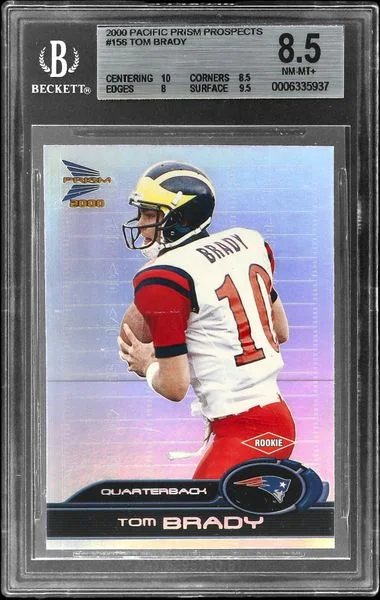 2000 Pacific Prism Prospects Tom Brady #156 card image