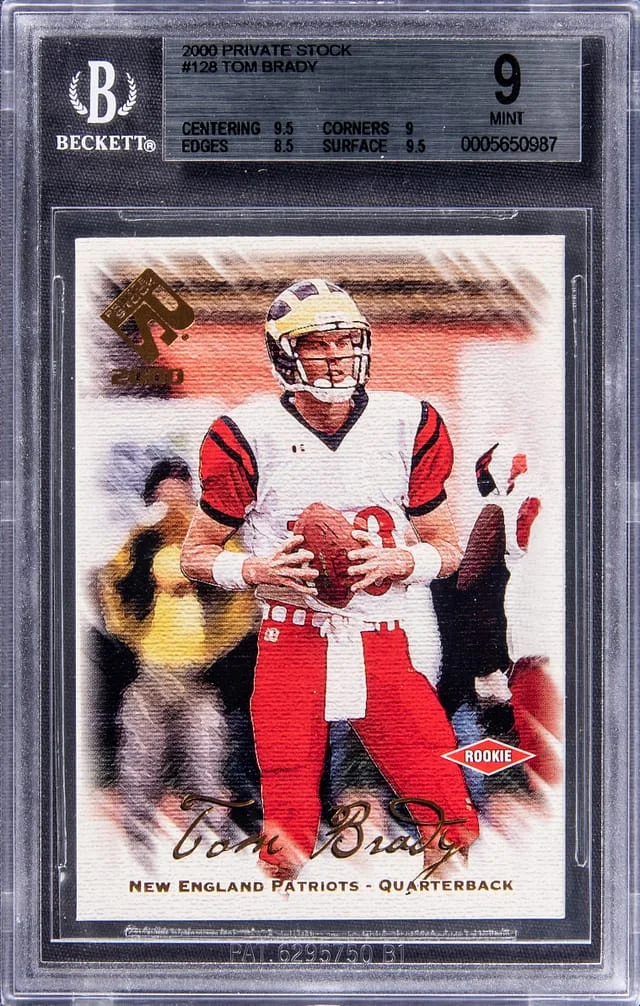 2000 Pacific Private Stock Tom Brady #128 card image