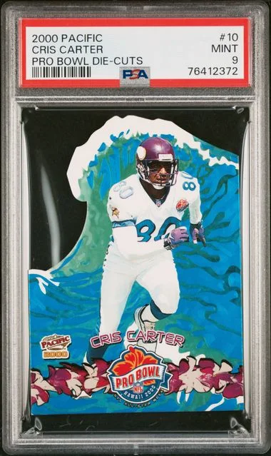 2000 Pacific Pro Bowl Die-Cuts Cris Carter #10 card image