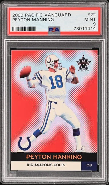 2000 Pacific Vanguard Peyton Manning #22 card image
