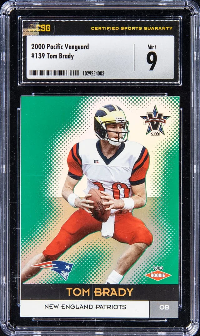 2000 Pacific Vanguard Tom Brady #139 card image