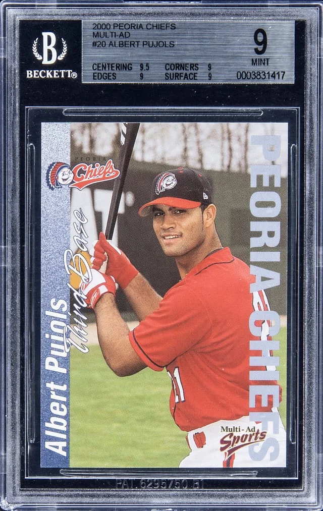 2000 Pedia Chiefs Multi-AD Albert Pujols #20 card image