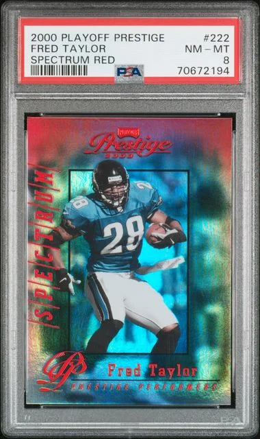 2000 Playoff Prestige Fred Taylor Spectrum Red #222 card image