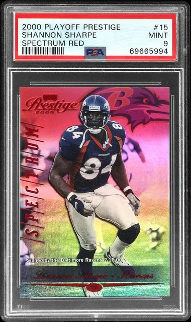 2000 Playoff Prestige Shannon Sharpe Spectrum Red #15 card image