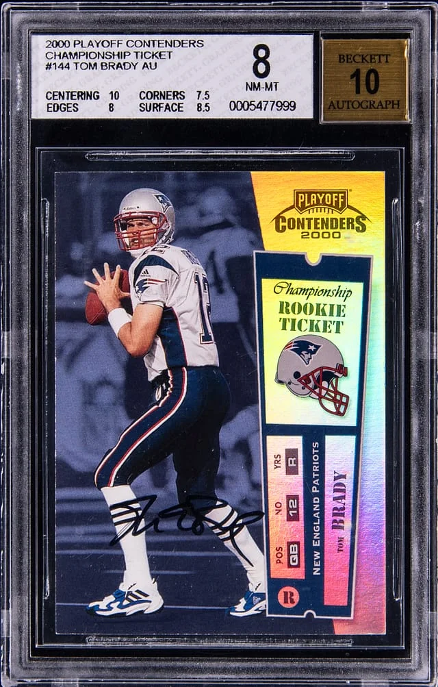 2000 Playoff Tom Brady Championship Ticket #144 card image