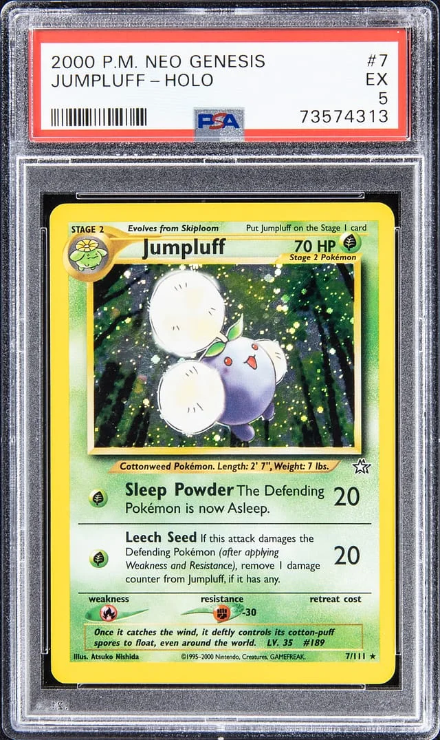 2000 P.M Neo Genesis Holo Jumpluff #7 card image