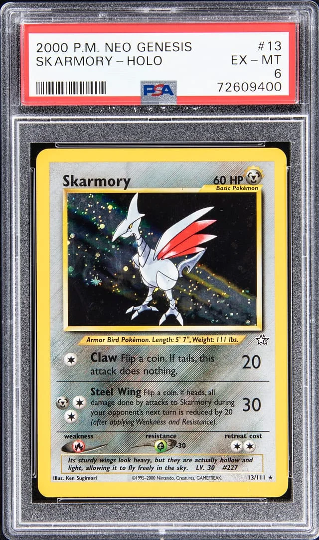 2000 P.M Neo Genesis Holo Skarmory #13 card image