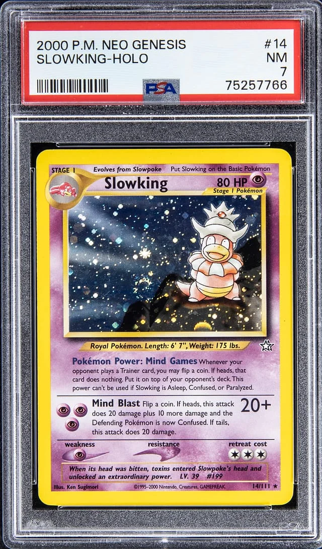 2000 P.M Neo Genesis Holo Slowking #14 card image