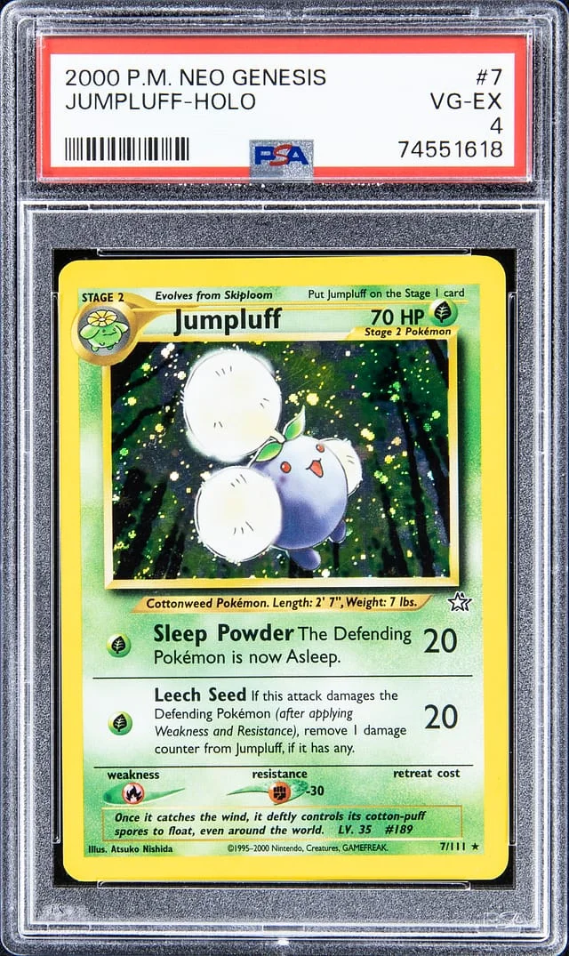 2000 P.M Neo Genesis Holofoil Jumpluff #7 card image