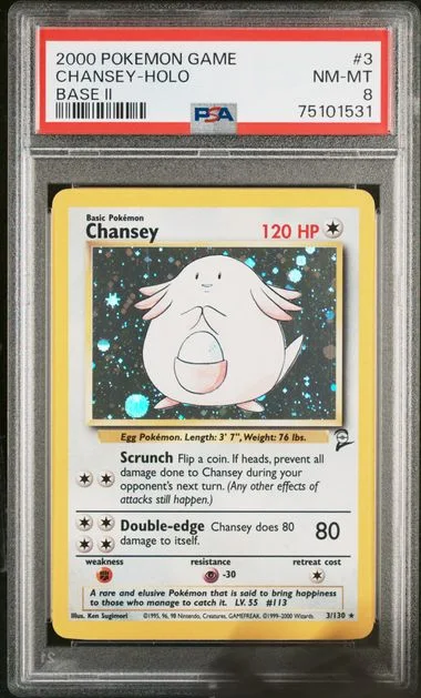 2000 Pokemon Base II Holofoil Chansey #3 card image