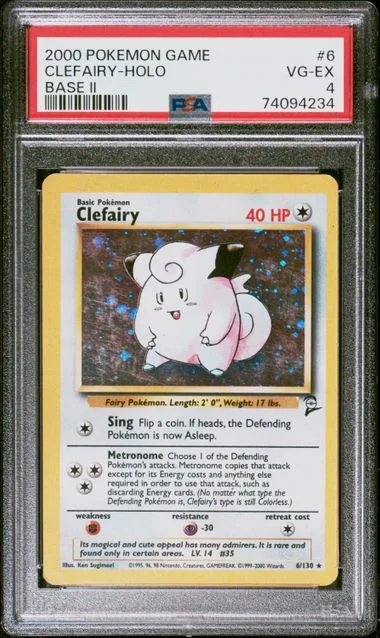 2000 Pokemon Base II Holofoil Clefairy #6 card image