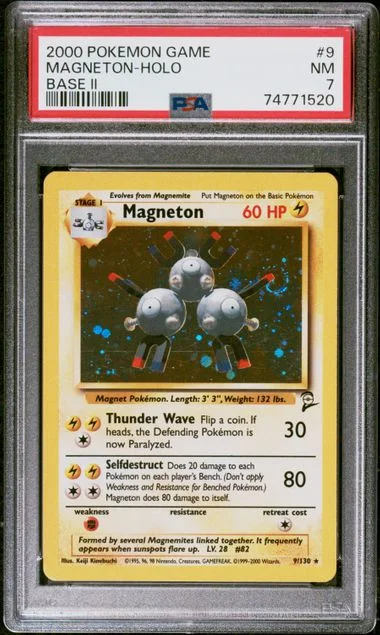 2000 Pokemon Base II Holofoil Magneton #9 card image