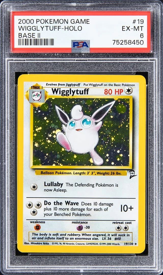 2000 Pokemon Base II Holofoil Wigglytuff #19 card image