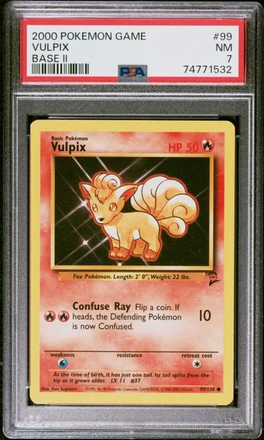 2000 Pokemon Base II Vulpix #99 card image
