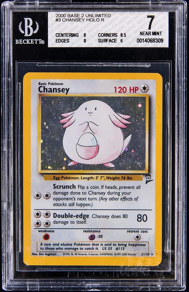 2000 Pokemon Base Set 2 Holo Chansey #3 card image