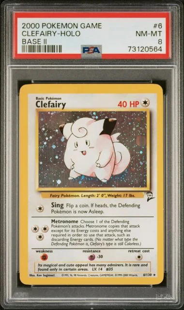 2000 Pokemon Base Set II Holofoil Clefairy #6 card image
