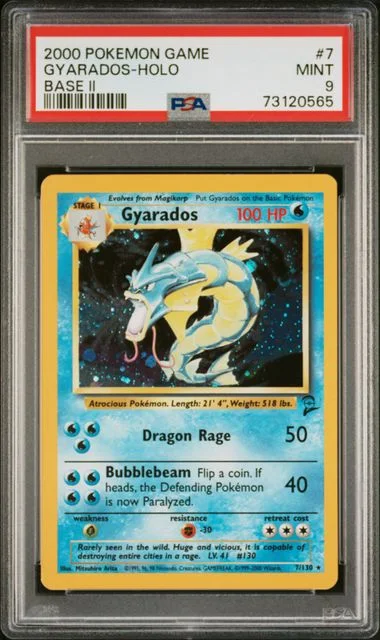 2000 Pokemon Base Set II Holofoil Gyarados #7 card image