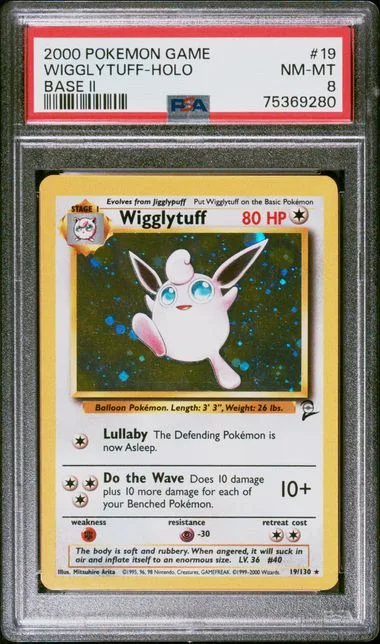 2000 Pokemon Base Set II Holofoil Wigglytuff #19 card image