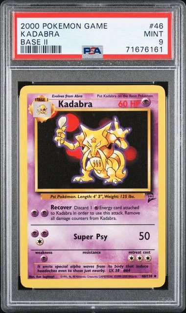 2000 Pokemon Base Set II Kadabra #46 card image