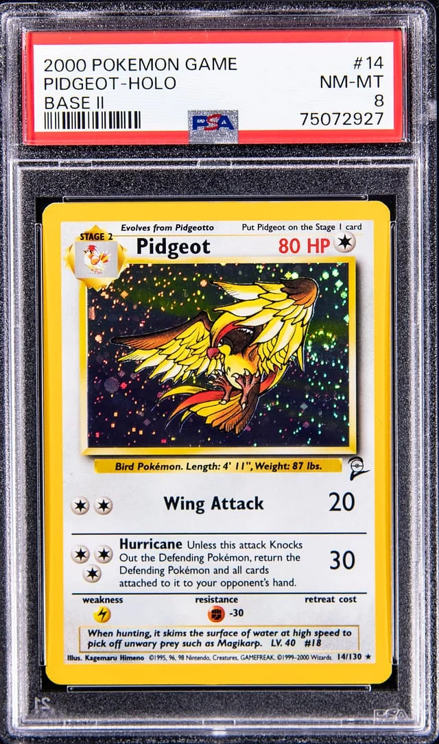 2000 Pokemon Base Set II Rare Holofoil Pidgeot #14 card image