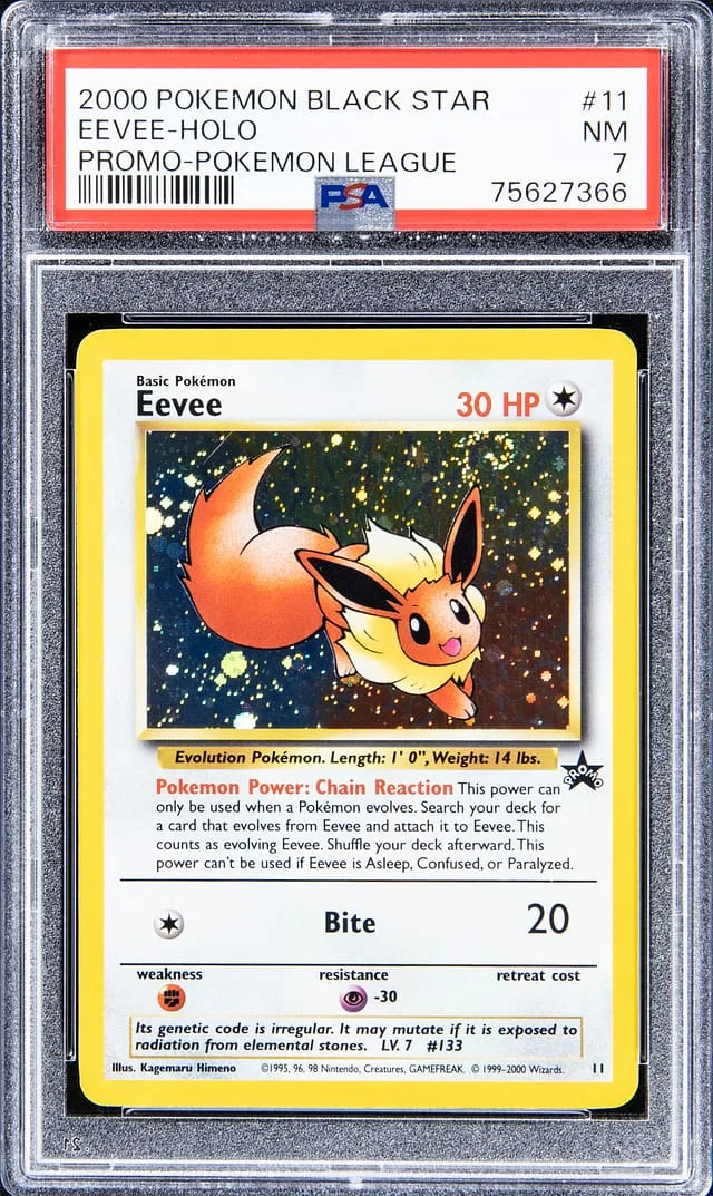 2000 Pokemon Black Star Holofoil Promo - Pokemon League Eevee #11 card image
